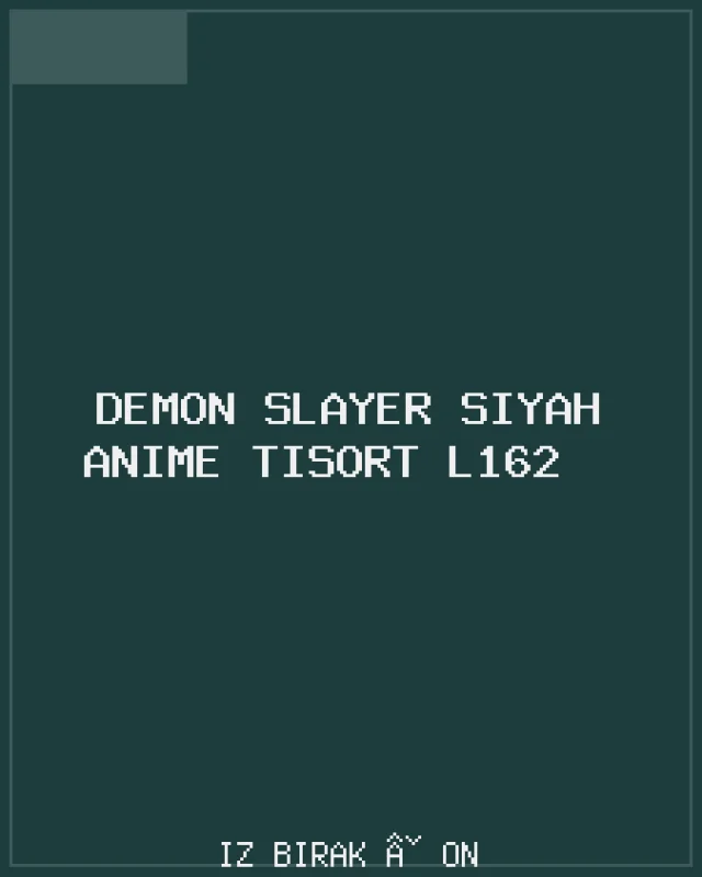 Demon Slayer Siyah Anime Tişört L162