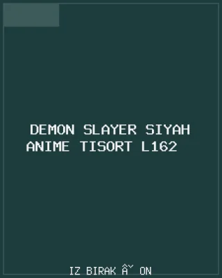 Demon Slayer Siyah Anime Tişört L162 Ön