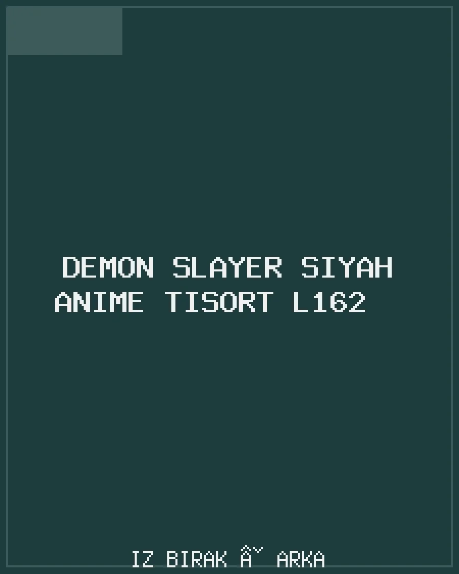 Demon Slayer Siyah Anime Tişört L162 Arka