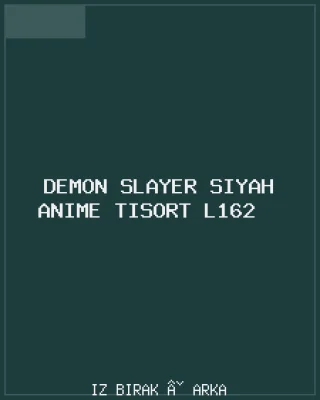 Demon Slayer Siyah Anime Tişört L162 Arka