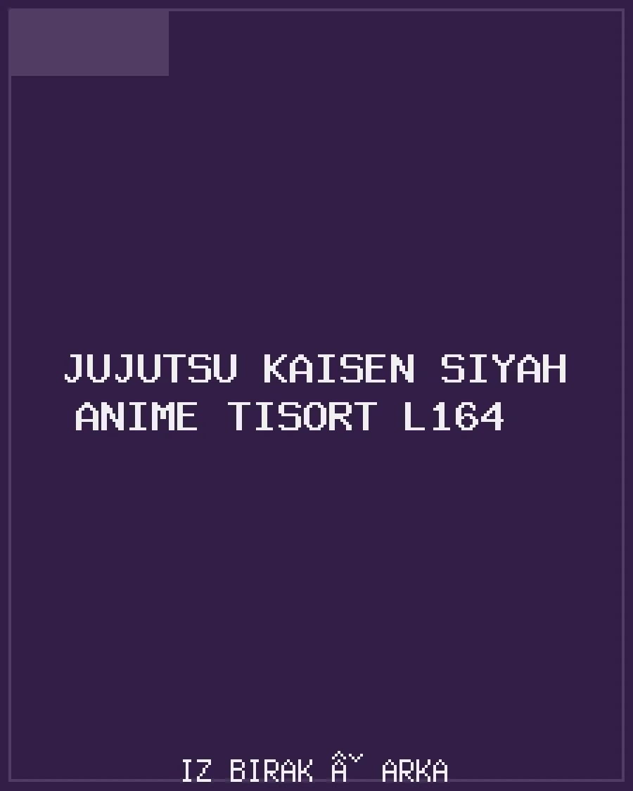 Jujutsu Kaisen Siyah Anime Tişört L164 Arka