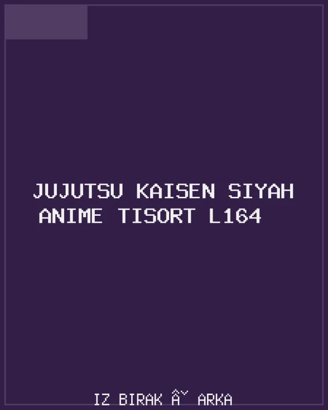 Jujutsu Kaisen Siyah Anime Tişört L164