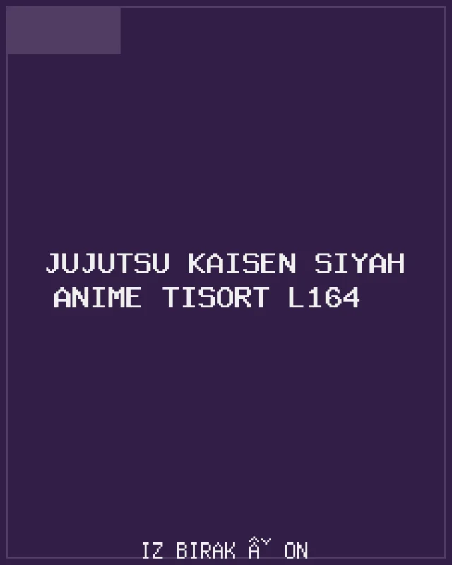 Jujutsu Kaisen Siyah Anime Tişört L164