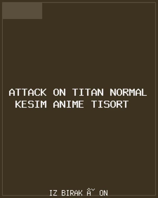 Attack On Titan Normal Kesim Anime Tişört