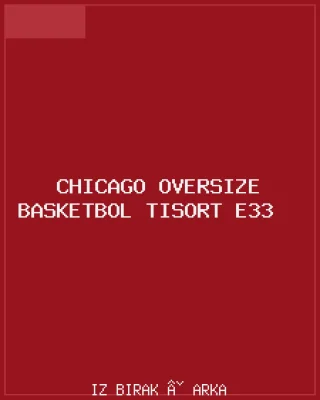 Chicago Oversize Basketbol Tişört E33 Arka
