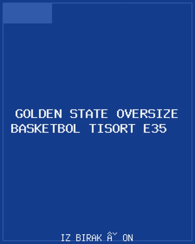 Golden State Oversize Basketbol Tişört E35