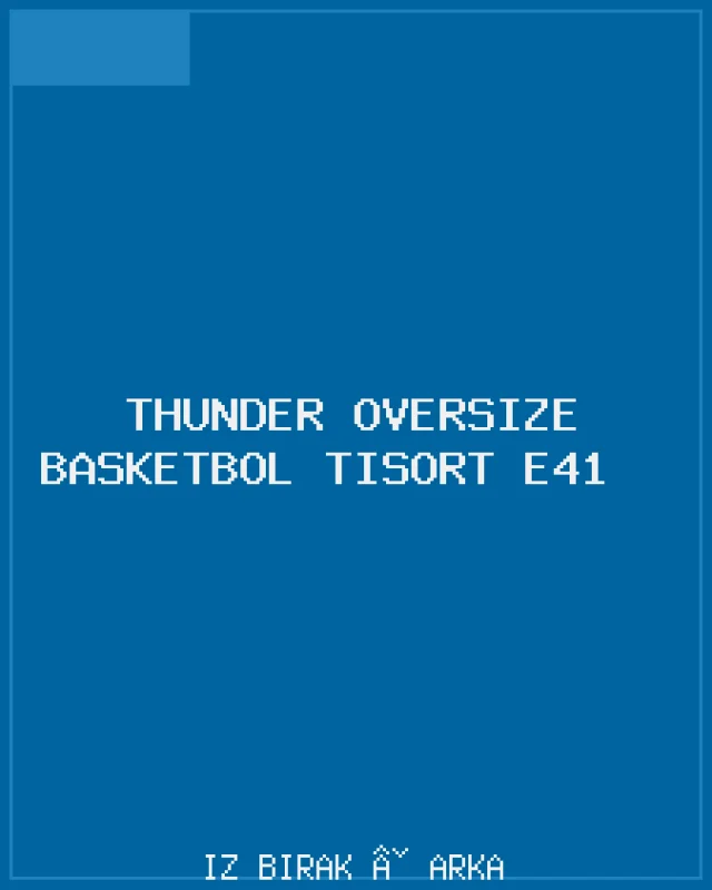 Thunder Oversize Basketbol Tişört E41