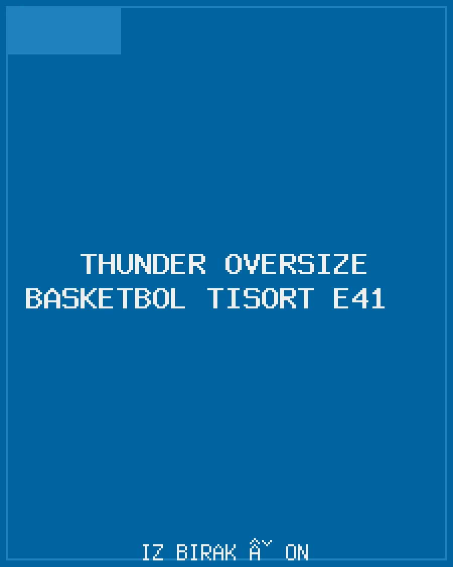 Thunder Oversize Basketbol Tişört E41 Ön