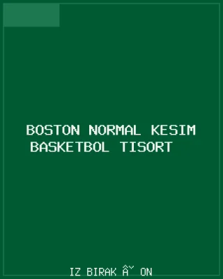 Boston Normal Kesim Basketbol Tişört Ön