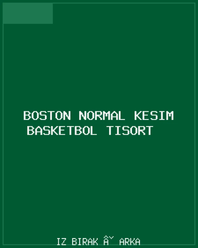 Boston Normal Kesim Basketbol Tişört