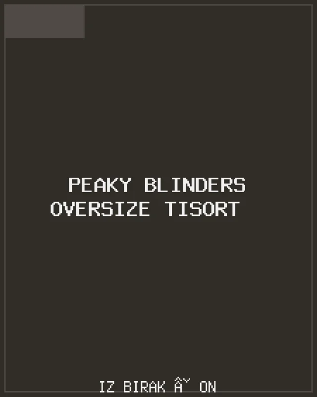 Peaky Blinders Oversize Tişört