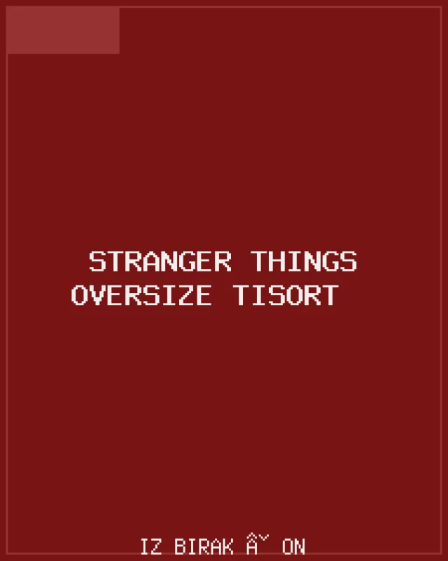 Stranger Things Oversize Tişört