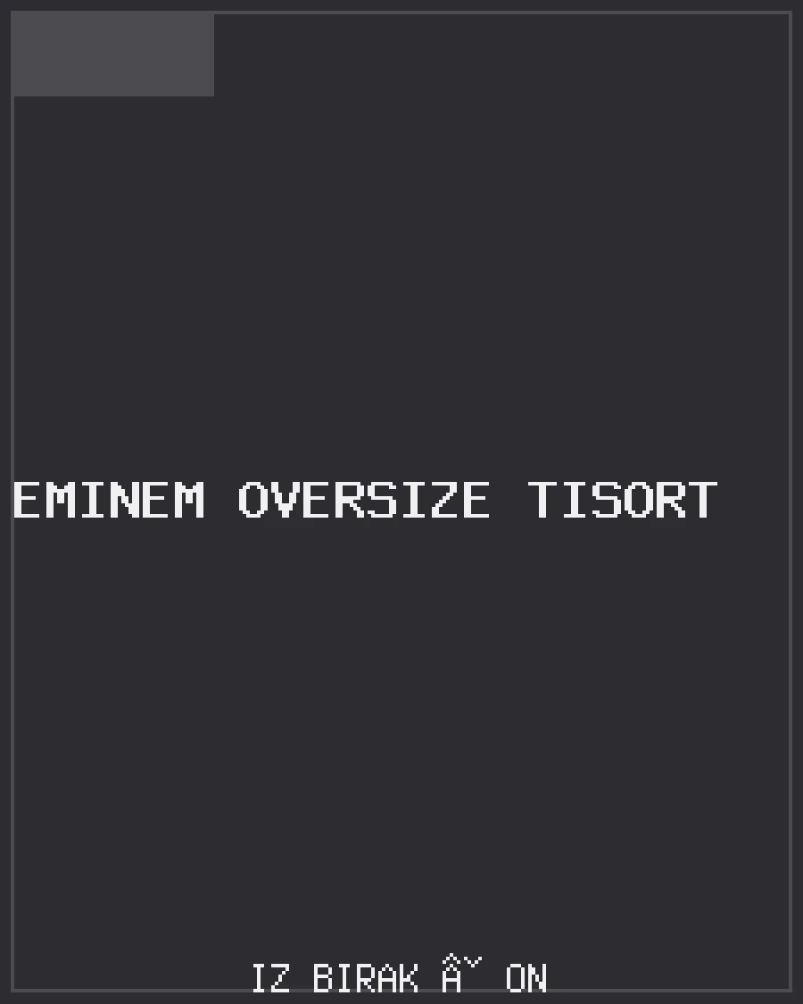 Eminem Oversize Tişört Ön