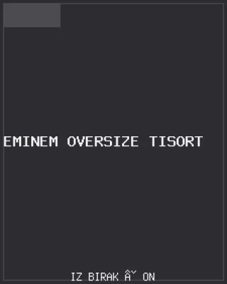 Eminem Oversize Tişört Ön