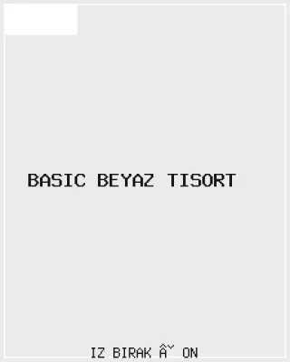 Basic Beyaz Tişört Ön