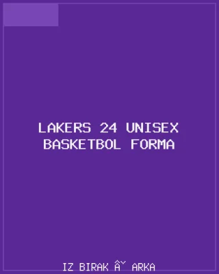 Lakers 24 Unisex Basketbol Forma Arka
