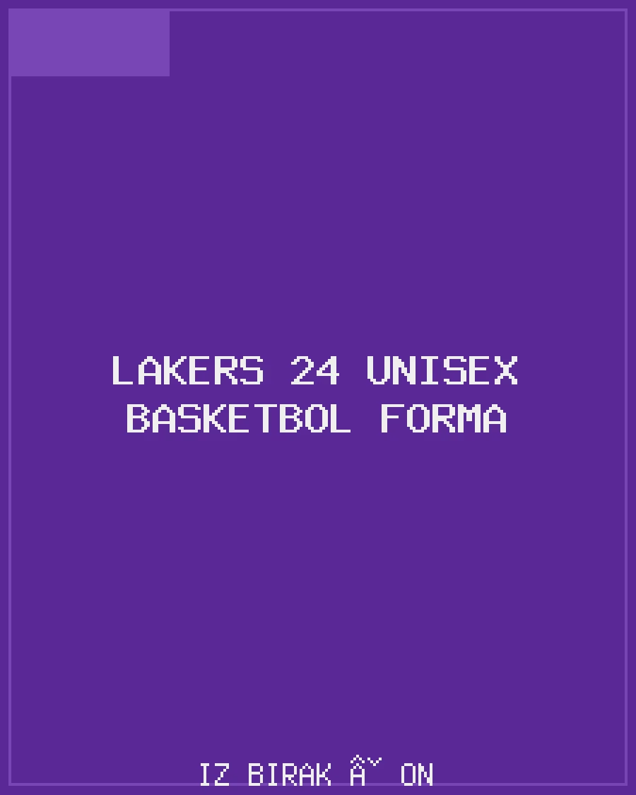 Lakers 24 Unisex Basketbol Forma Ön