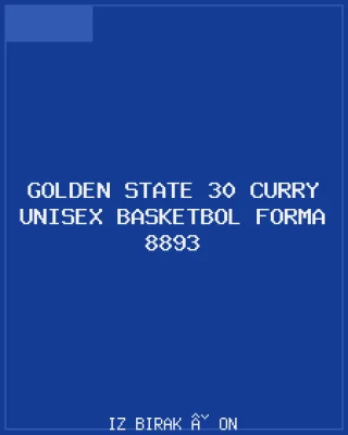 Golden State 30 Curry Unisex Basketbol Forma 8893 Ön