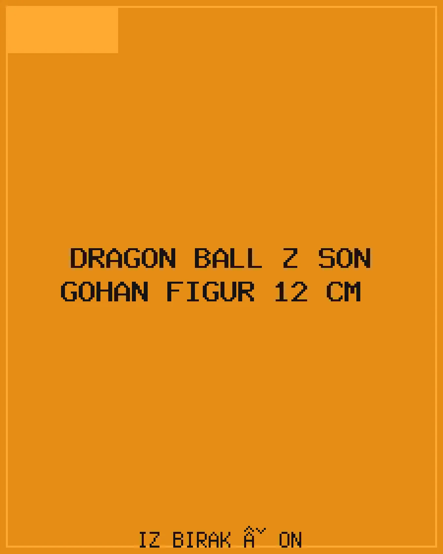 Dragon Ball Z Son Gohan Figür 12 cm Ön