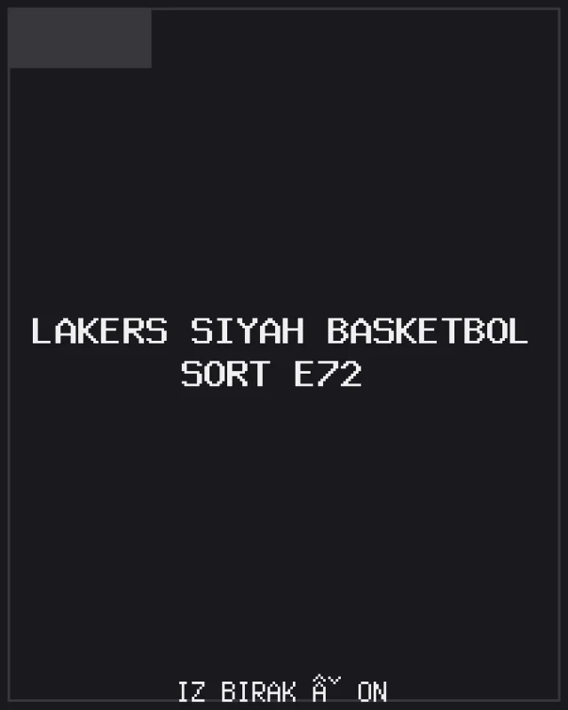 Lakers Siyah Basketbol Şort E72