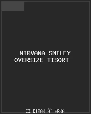 Nirvana Smiley Oversize Tişört Arka
