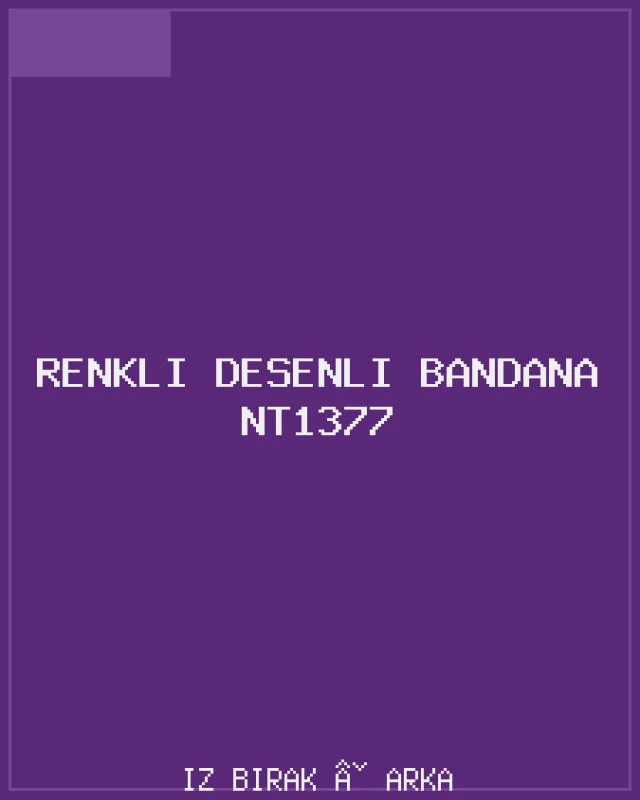 Renkli Desenli Bandana NT1377