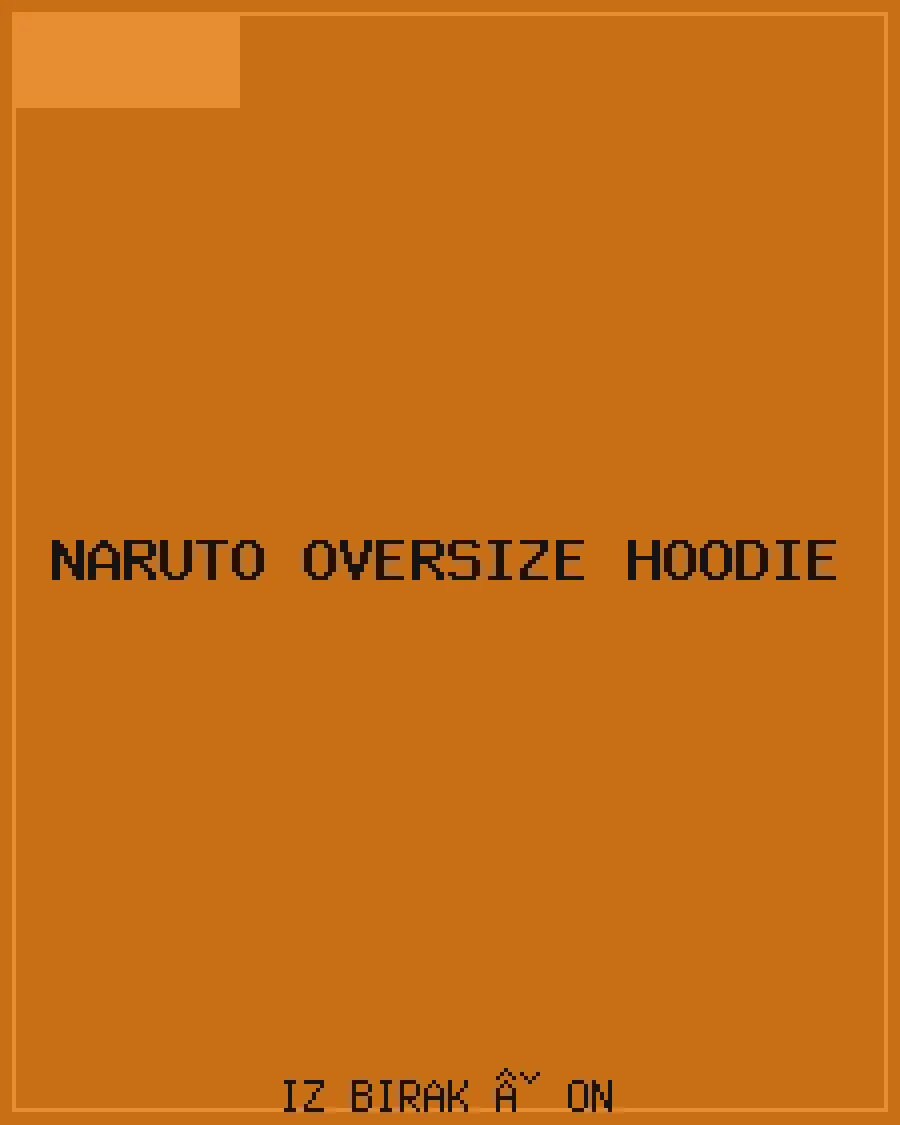 Naruto Oversize Hoodie Ön