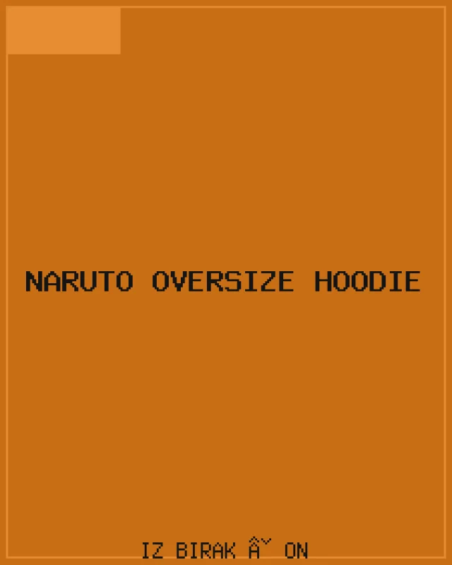 Naruto Oversize Hoodie