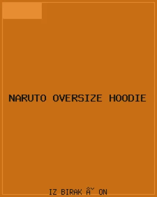 Naruto Oversize Hoodie Ön