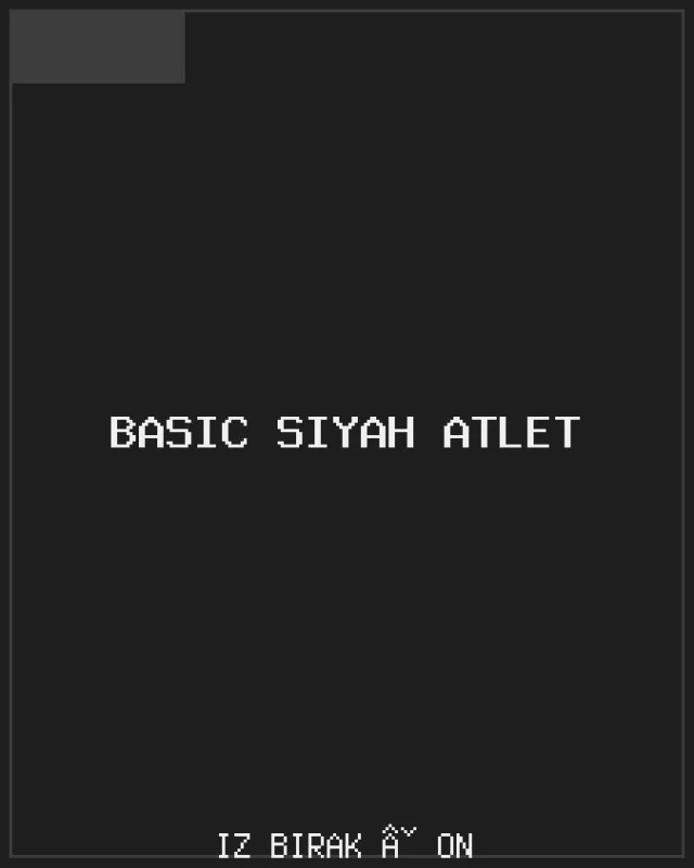 Basic Siyah Atlet