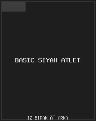 Basic Siyah Atlet Arka