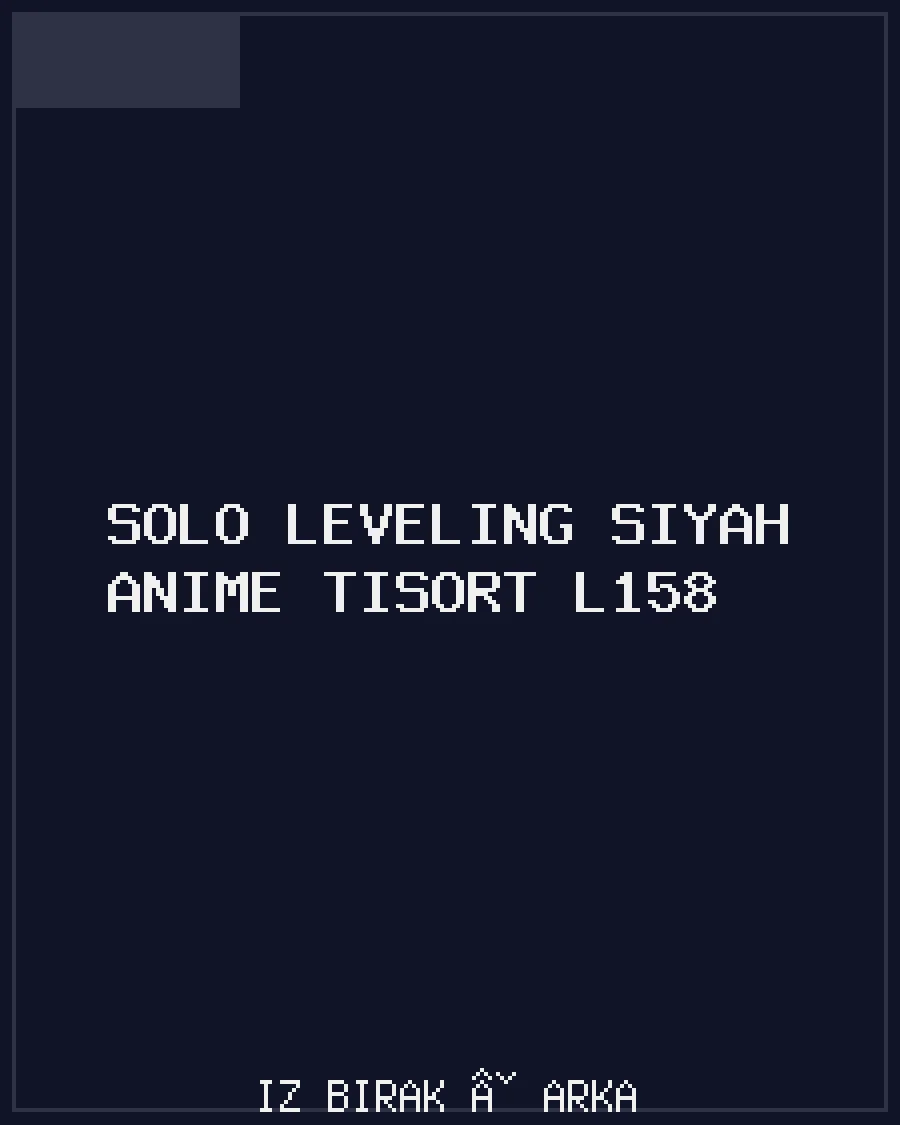 Solo Leveling Siyah Anime Tişört L158 Arka