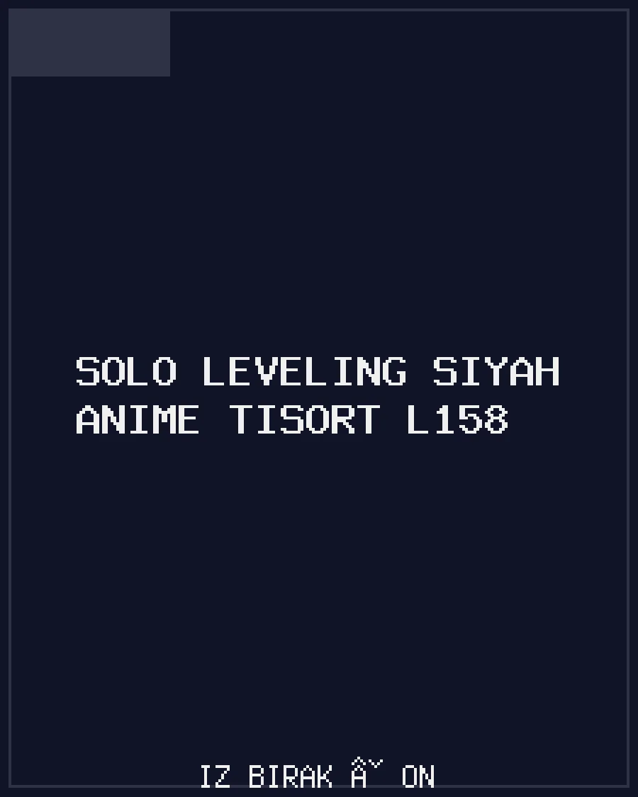 Solo Leveling Siyah Anime Tişört L158 Ön