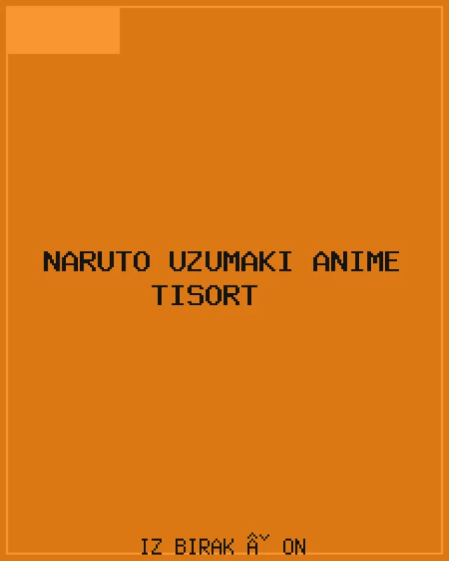 Naruto Uzumaki Anime Tişört