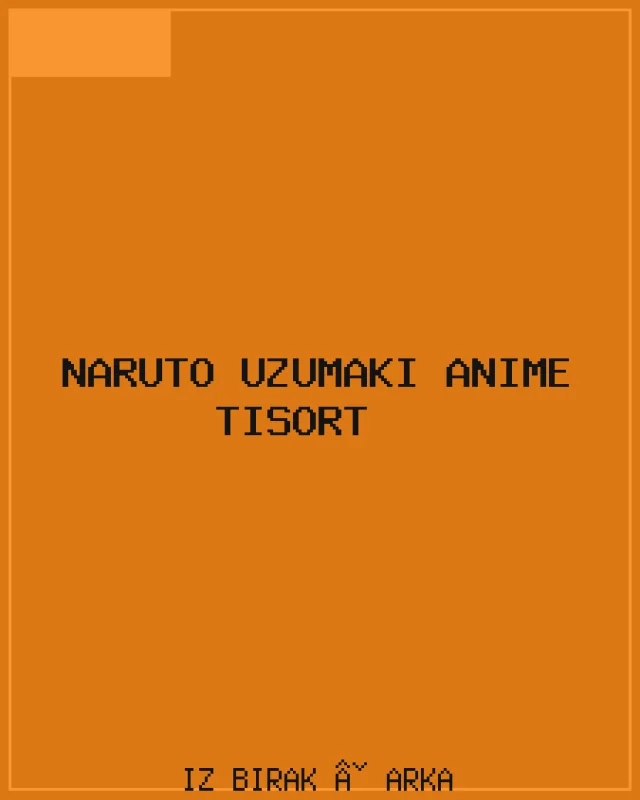 Naruto Uzumaki Anime Tişört